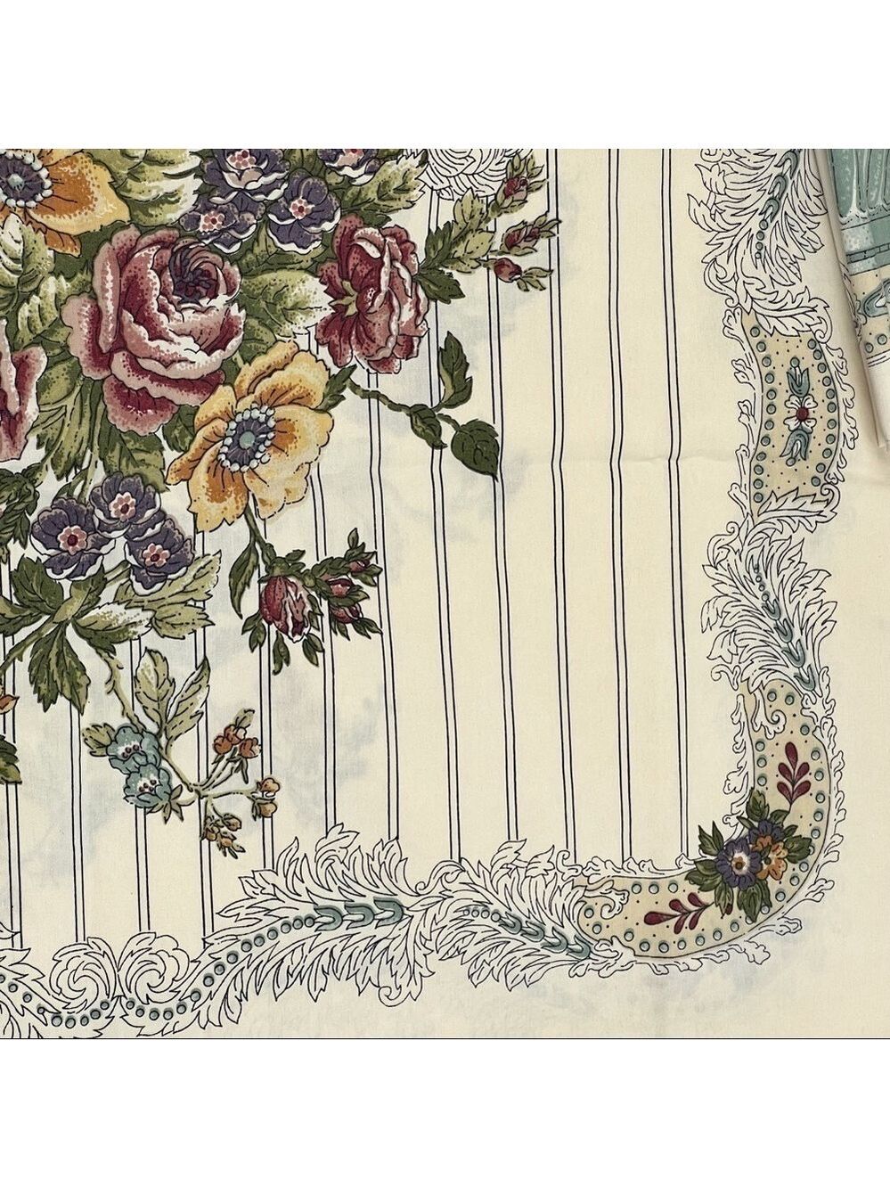 GUC-80S Vntg Louis Nichole Complete Full Set Sheets/Shams Floral,Victorian, Lace - Picture 10 of 14